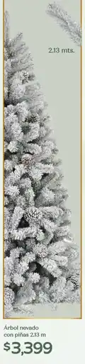 Soriana Híper Árbol nevado con piñas oferta