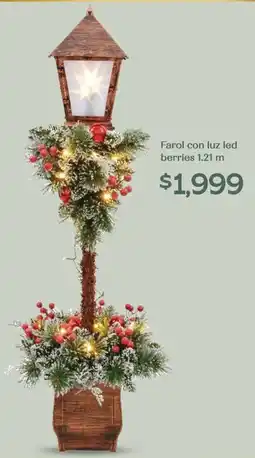 Soriana Híper Farol con luz led berries oferta