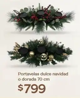 Soriana Híper Portavelas dulce navidad o dorada oferta