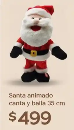 Soriana Híper Santa animado canta y baila oferta