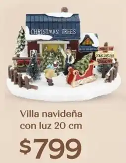 Soriana Híper Villa navideña con luz oferta