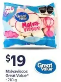 Walmart Great value malvaviscos oferta