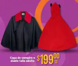 Soriana Mercado Capa de vampiro o diablo talla adulto oferta