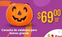 Soriana Mercado Canasta de calabaza para dulces grande oferta