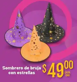 Soriana Mercado Sombrero de bruja con estrellas oferta
