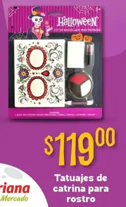 Soriana Mercado Tatuajes de catrina para rostro oferta