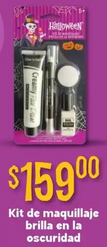 Soriana Mercado Kit de maquillaje brilla en la oscuridad oferta
