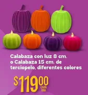 Soriana Mercado Calabaza con luz oferta