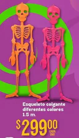 Soriana Mercado Esqueleto colgante diferentes colores oferta