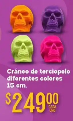 Soriana Mercado Cráneo de terciopelo diferentes colores oferta