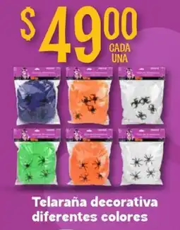 Soriana Mercado Telaraña decorativa diferentes colores oferta
