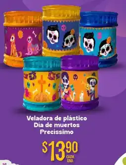 Soriana Mercado Precíssimo veladora de plástico día de muertos oferta