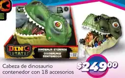Soriana Mercado Cabeza de dinosaurio contenedor oferta