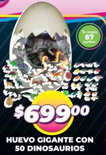 Soriana Mercado Huevo gigante con 50 dinosaurios oferta