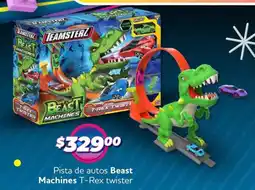 Soriana Mercado Beast machines pista de autos t-rex twister oferta