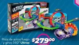 Soriana Mercado Ultrax pista de autos fuego y giros 360° oferta
