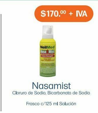 Farmacias Especializadas Nasamist sol fco c / 125 ml oferta