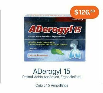 Farmacias Especializadas Aderogyl 15 amp 3ml caj c/5 oferta
