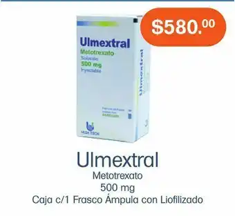 Farmacias Especializadas Ulmextral 500 mg sol iny fco caj c/ 1 oferta