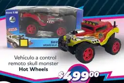 Soriana Mercado Hot wheels vehículo a control remoto skull monster oferta