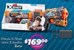Soriana Mercado Zuru pistola x-shot skins 8 dardos oferta