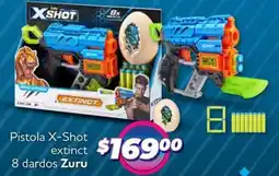 Soriana Mercado Zuru pistola x-shot extinct 8 dardos oferta