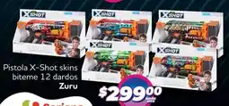 Soriana Mercado Zuru pistola x-shot skins biteme 12 dardos oferta
