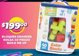 Soriana Mercado Bloques grandes bolsa build me up oferta