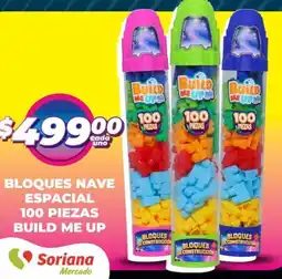 Soriana Mercado Build me up bloques nave espacial oferta