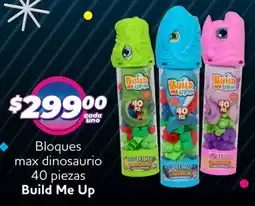 Soriana Mercado Build me up bloques max dinosaurio oferta
