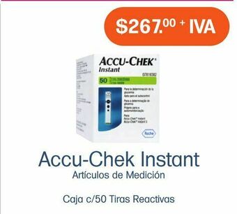 Farmacias Especializadas Accu-chek instant tiras reactivas caj pzas c/50 oferta