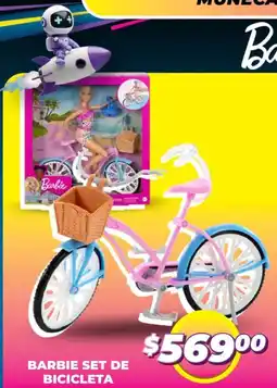 Soriana Mercado Barbie set de bicicleta oferta