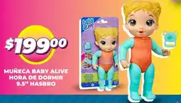 Soriana Mercado Muñeca baby alive hora de dormir 9.5" hasbro oferta