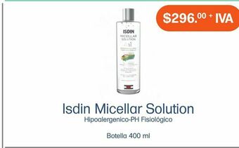 Farmacias Especializadas Isdin micellar solution 400ml oferta