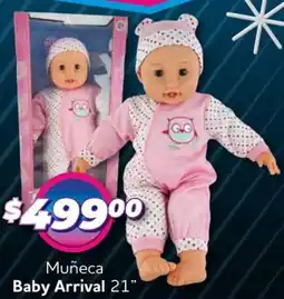 Soriana Mercado Baby arrival muñeca 21" oferta
