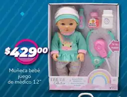 Soriana Mercado Muñeca bebé juego de médico 12" oferta