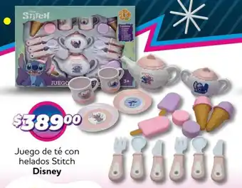 Soriana Mercado Disney juego de té con helados stitch oferta
