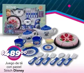 Soriana Mercado Disney juego de té con pastel stitch oferta