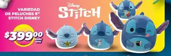 Soriana Mercado Disney stitch variedad de peluches 8" oferta