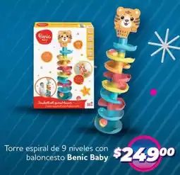 Soriana Mercado Benic baby torre espiral de 9 niveles con baloncesto oferta