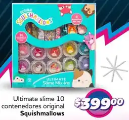 Soriana Mercado Squishmallows ultimate slime 10 contenedores original oferta