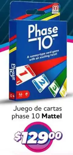 Soriana Mercado Mattel juego de cartas phase 10 oferta