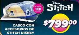 Soriana Mercado Casco con accesorios de stitch disney oferta
