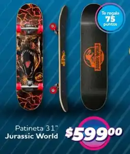 Soriana Mercado Jurassic world patineta 31" oferta