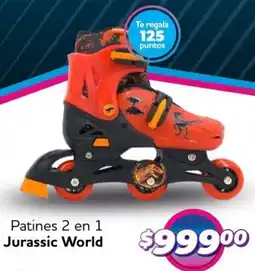 Soriana Mercado Jurassic world patines 2 en 1 oferta