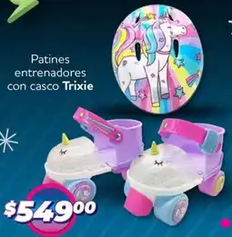 Soriana Mercado Trixie patines entrenadores con casco oferta