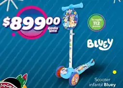 Soriana Mercado Bluey scooter infantil oferta
