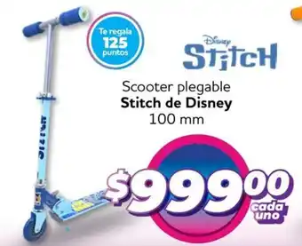 Soriana Mercado Stitch de disney scooter plegable oferta