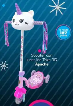 Soriana Mercado Apache scooter con luces led trixe 3d oferta