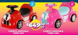 Soriana Mercado Carrito montable turbo boy oferta